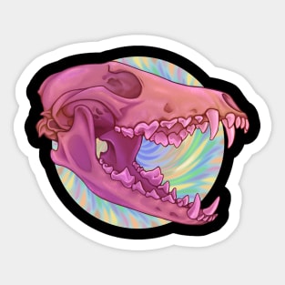 Coyote Skull V2 Sticker